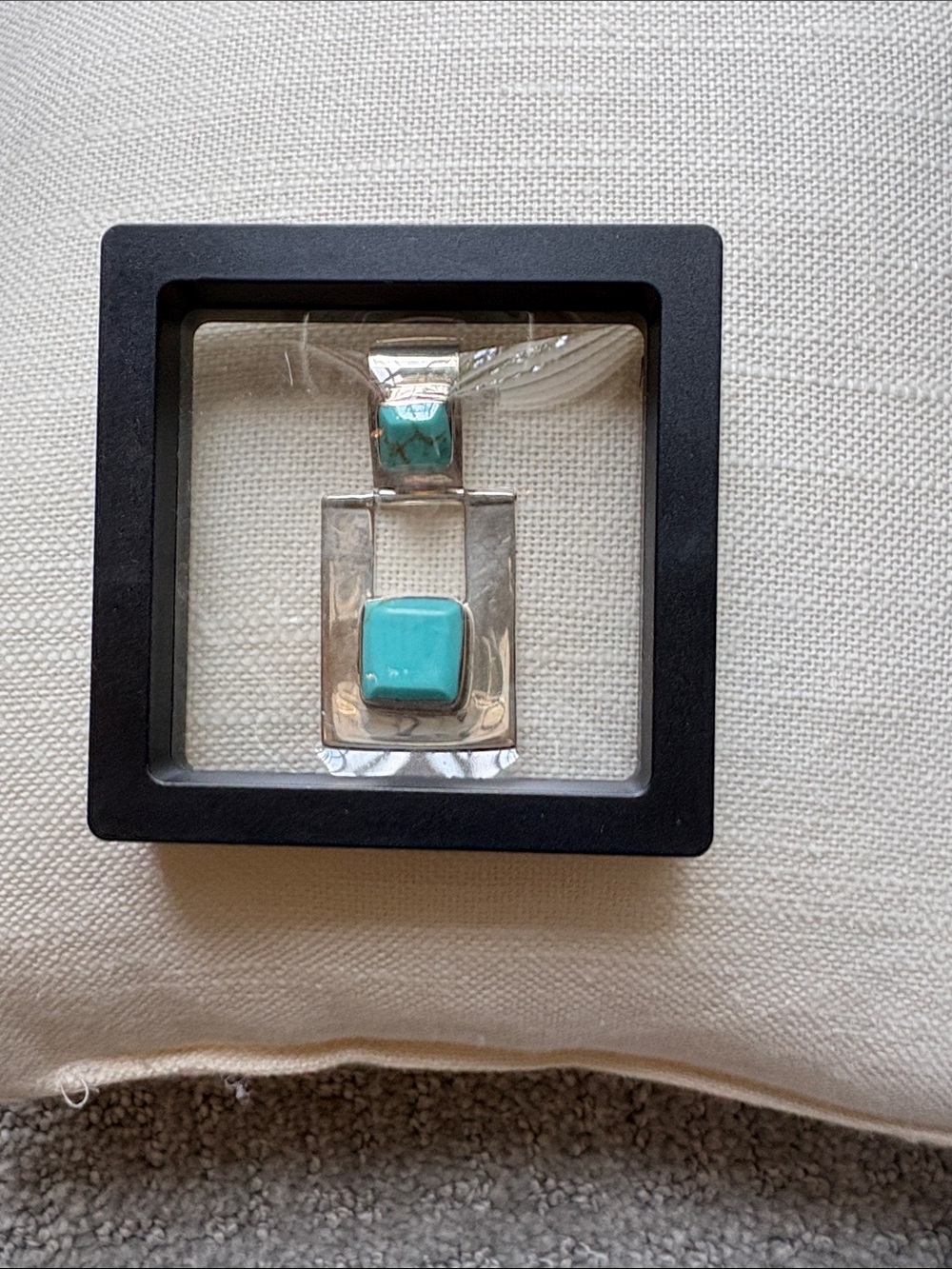 Turquoise and Sterling Pendant